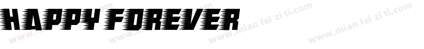 Happy forever字体转换
